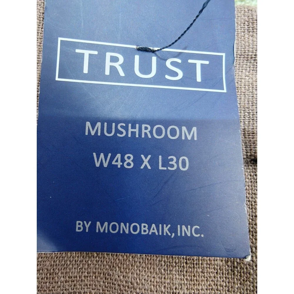 Trust Mens Pants 48x30 Mushroom Brown Linen Rayon Dress Slacks Cuffed NWT